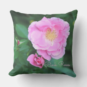 Pink Garden Rose Kissen