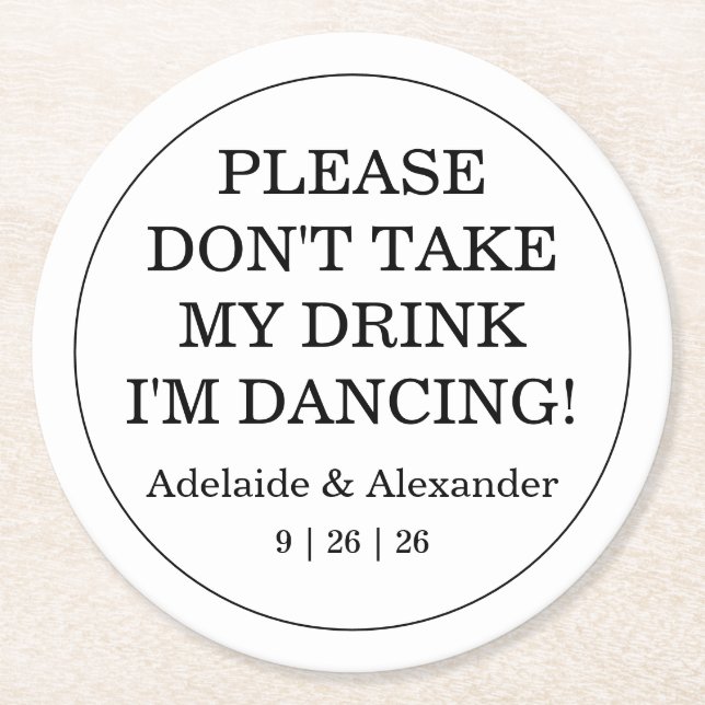 Pink Garden Rose Wedding Runder Pappuntersetzer (Vorderseite)