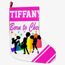 PINK GEBOREN BIS PERSONALISIERTE CHRISTMAS STRUMPF GROßER WEIHNACHTSSTRUMPF