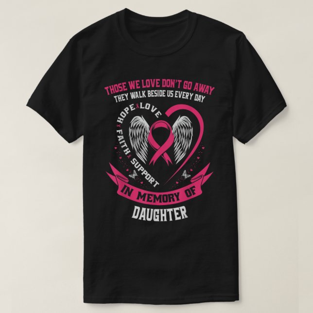 Pink-Gedenkgeschenke Verlust von Brustkrebs als Ei T-Shirt (Design vorne)