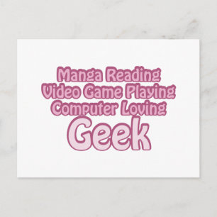 Pink Geek Postkarte