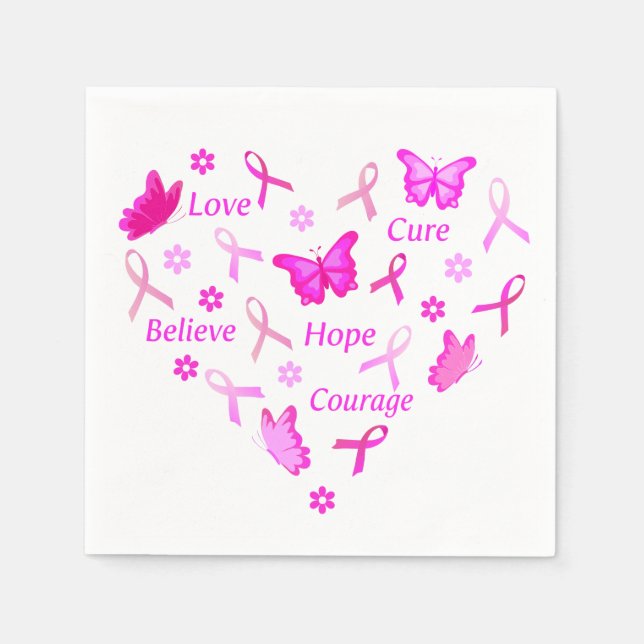 Pink gehen serviette (Vorderseite)