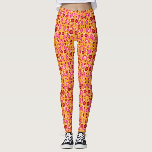 PINK GEMS LEGGINGS (Vorderseite)