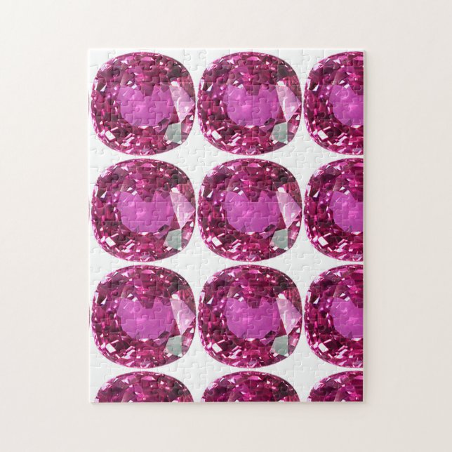 Pink Gemstone Muster Puzzle (Vertikal)