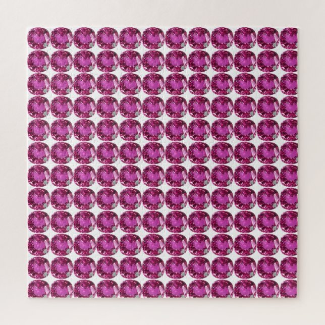 Pink Gemstone Muster Puzzle (Vertikal)
