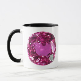 Pink Gemstone Muster Tasse