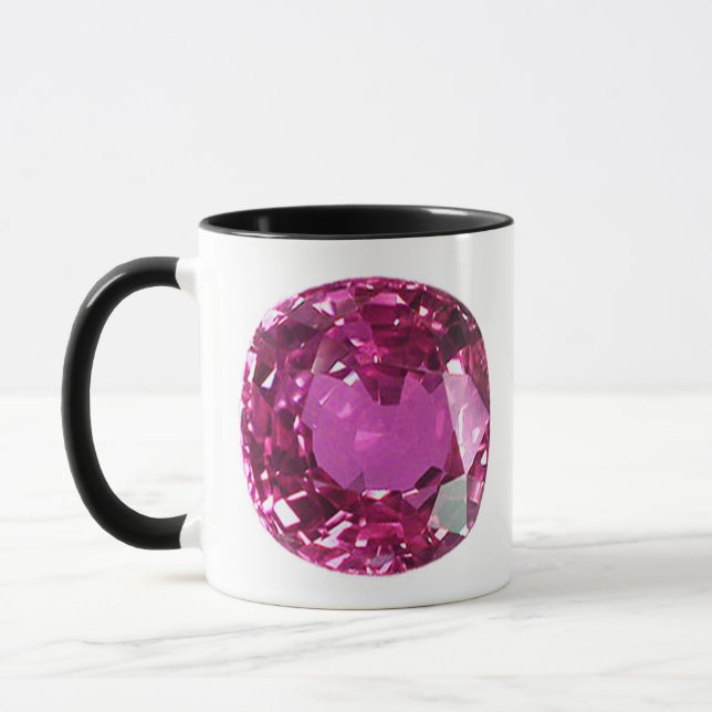 Pink Gemstone Muster Tasse (Links)
