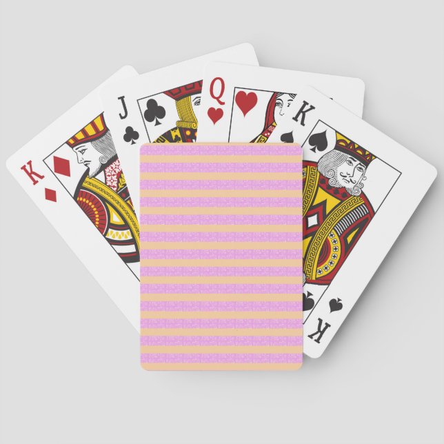 Pink Geometric Classic Playing Cards Spielkarten (Rückseite)
