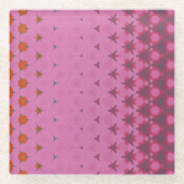 Pink Geometric design Coaster Glasuntersetzer