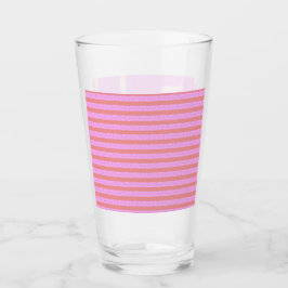 Pink Geometric Glass Cup Glas