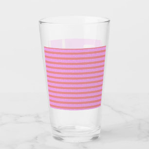 Pink Geometric Glass Cup Glas