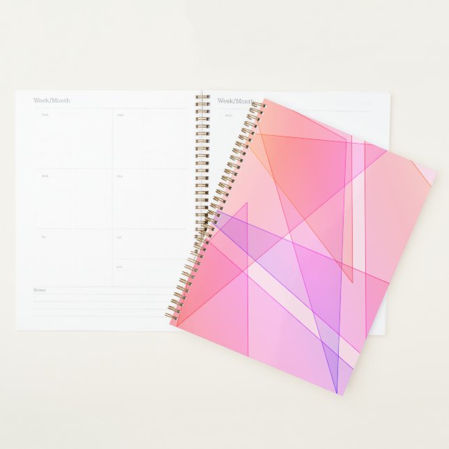 Pink Geometric Planer (Anzeige)