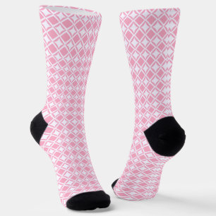 Pink Geometric Socken