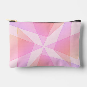 Pink Geometric Zubehörtasche