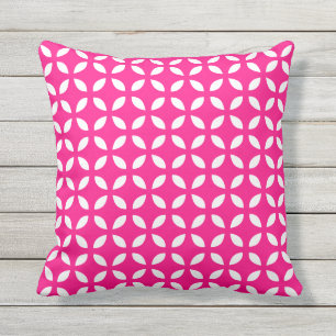 Pink-geometrische Kissen im Freien Für Draußen