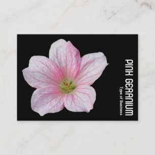 PINK GERANIUM - Schwarz Visitenkarte