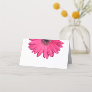 Pink Gerber Gerbera Daisy Wedding Platzkarte