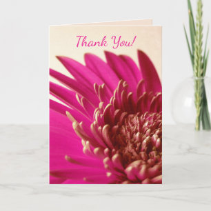 Pink Gerbera Card Dankeskarte
