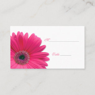 Pink Gerbera Daisy Besondere Anlass Platzkarte