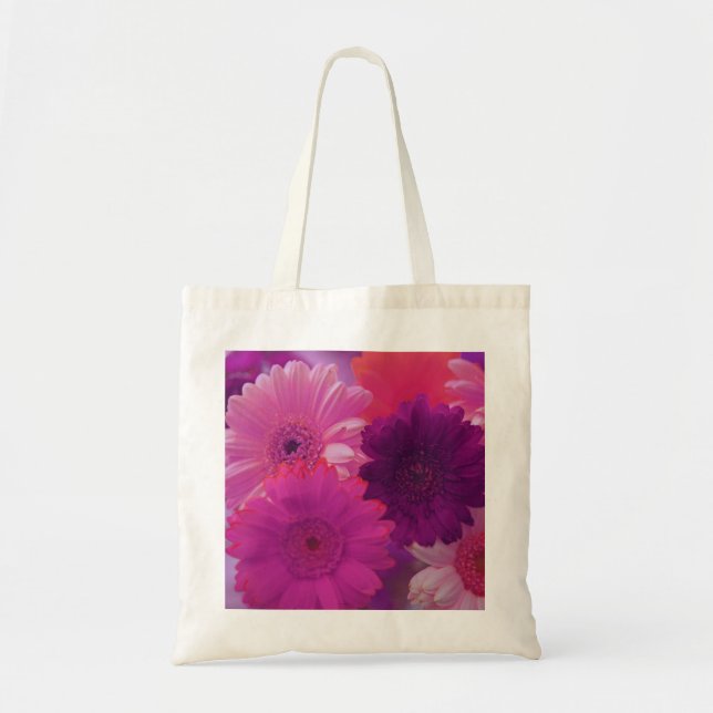 Pink Gerbera Daisy Blume Tragetaschen (Vorne)