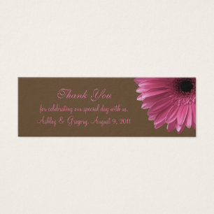Pink Gerbera Daisy Gastgeschenk Hochzeit Tag