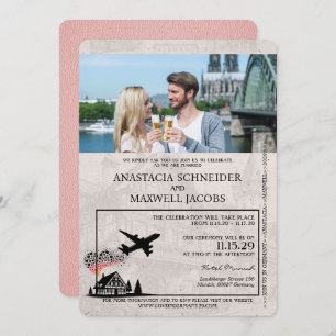 Pink Germany Pass - Einladung zur Hochzeit
