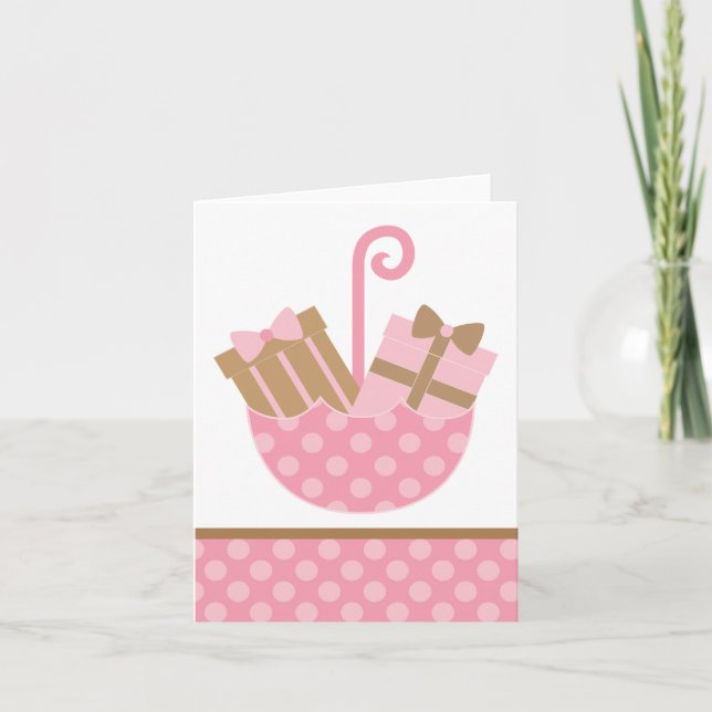 Pink Geschenke in Umbrella Danke (Vorderseite)