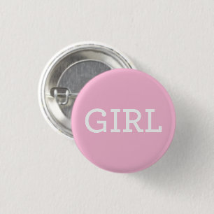 Pink-Geschlecht- Enthüllungsparty Button