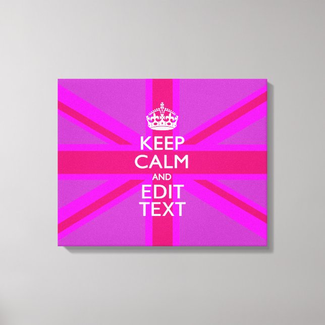 Pink Gewerkschaft J: Anpassen des Behalten Textbea Leinwanddruck (Vorderseite)