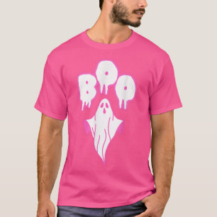 Pink Ghost Boo Halloween Costume T-Shirt
