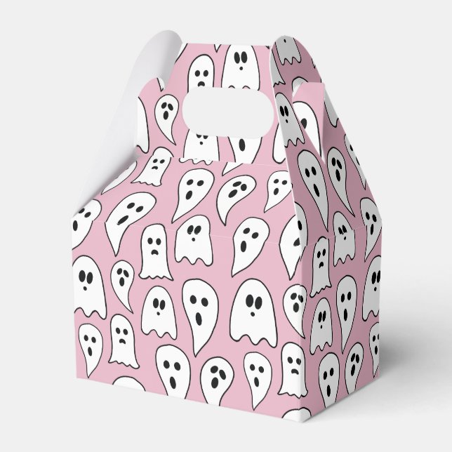 Pink Ghost Halloween Geschenkschachtel (Vorderseite)