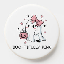 Pink Ghost Halloween Niedlich Spooky Phone Pop Gri