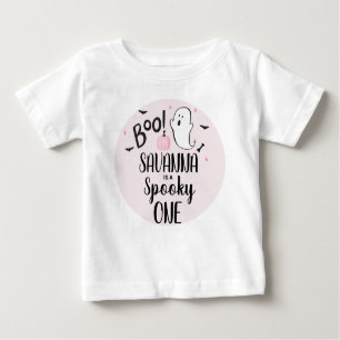 Pink Ghost Halloween Party Baby T-shirt