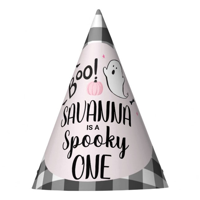 Pink Ghost Halloween Partyhütchen (Vorderseite)
