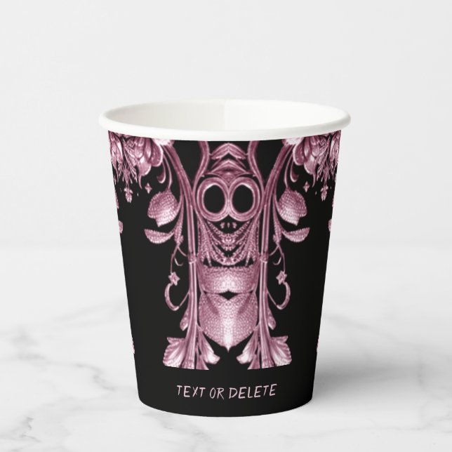 Pink Ghost Paper Cups Pappbecher (Links)