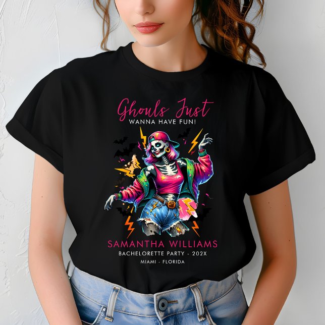 Pink Ghouls Hallowen Junggeselinnen-Abschied T-Shirt (Von Creator hochgeladen)