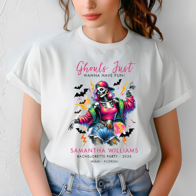 Pink Ghouls Hallowen Junggeselinnen-Abschied T-Shirt (Von Creator hochgeladen)