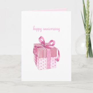 Pink Gift Jubiläumskarte Karte