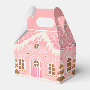 Pink Gingerbrot House Geschenkschachtel