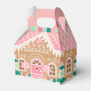 Pink Gingerbrot House Gevor Box Geschenkschachtel