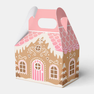 Pink Gingerbrot House Gevor Box Geschenkschachtel