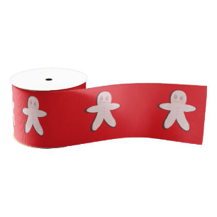 Pink Gingerbrot Weihnachtsbaum Ripsband