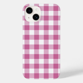 Pink Gingham Case-Mate iPhone 14 Hülle