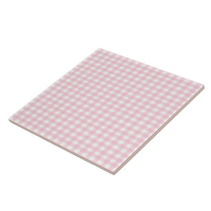 Pink Gingham Fliese