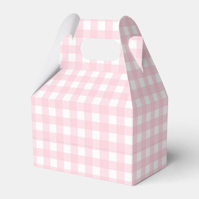 Pink Gingham Geschenkschachtel (Vorderseite)