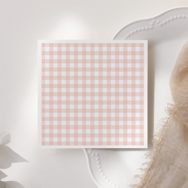 Pink Gingham Girl Baby Dusche Serviette (Von Creator hochgeladen)