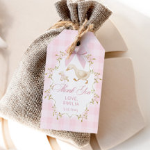 Pink Gingham Goose Birthday party