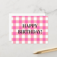 Pink Gingham Kariert Cotattcore