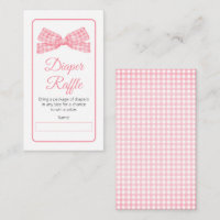 Pink Gingham Karo Bow Baby Dusche Windelwanne