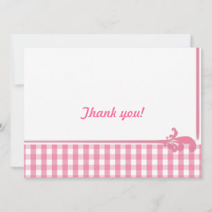 Pink Gingham Karo Pattern Einladung